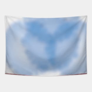 blue big dot faded Tapestry