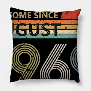 Vintage Awesome Since August 1969 Shirt 51st Birthday Gift Pillow