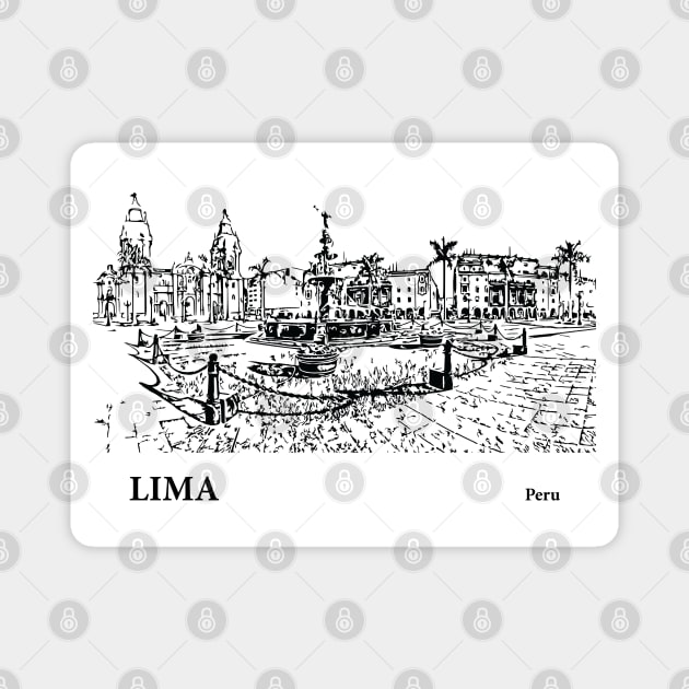 Lima - Peru Magnet by Lakeric