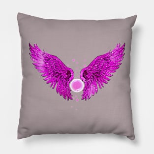 New year Pink Angel Pillow