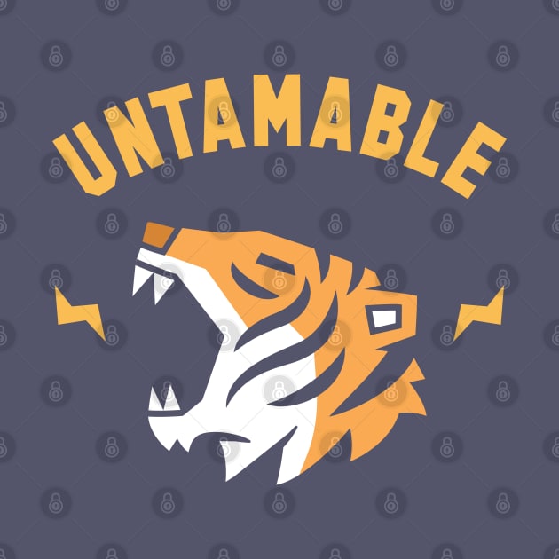 Untamable Tiger Head Roar by rustydoodle