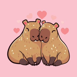 Couple of capybaras in love T-Shirt