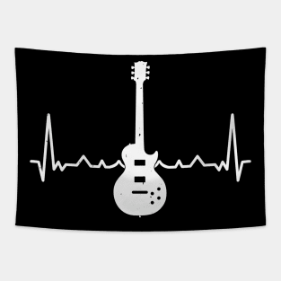 Acoustic Guitar Heartbeat, Guitar Musician Gift Tapestry