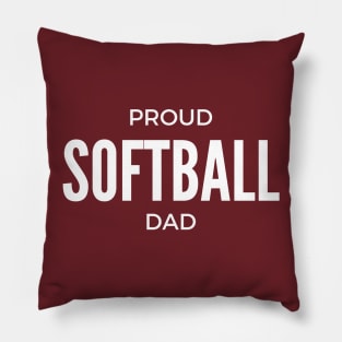 Proud Softball Dad Pillow