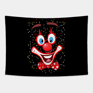 funny clown face Tapestry