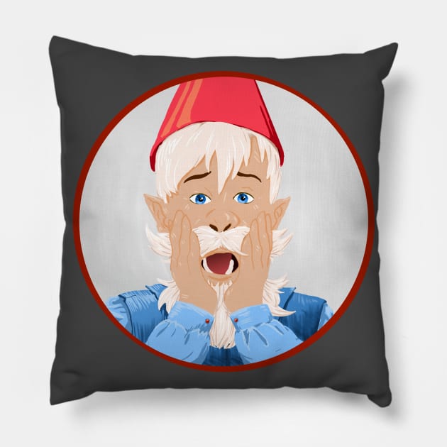 Gnome Alone Pillow by Auxor