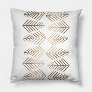 Pine trees - gold Pillow