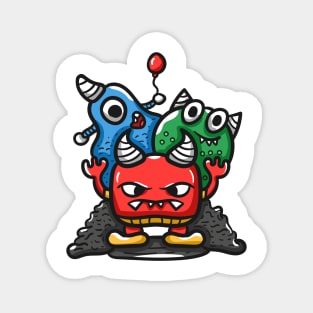 Angry Monster Character Magnet