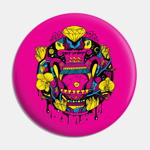 CMYK Mystic Aquarius Vase Pin by kenallouis