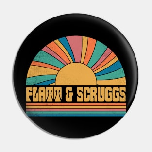 Graphic Scruggs Proud Name Distressed Birthday Retro Style Pin