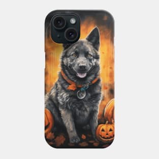 Norwegian Elkhound Halloween Phone Case