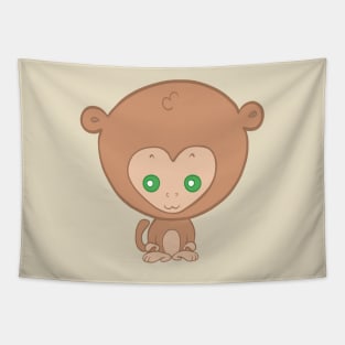 Kawaii Monkey Tapestry