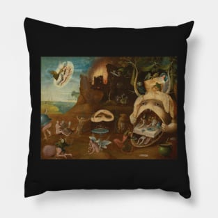 The Vision of Tundale - Follower of Hieronymus Bosch Pillow