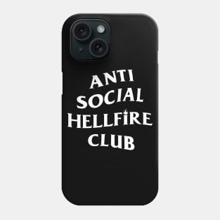 Antisocial Typographic 80's Geeky Parody Meme Phone Case