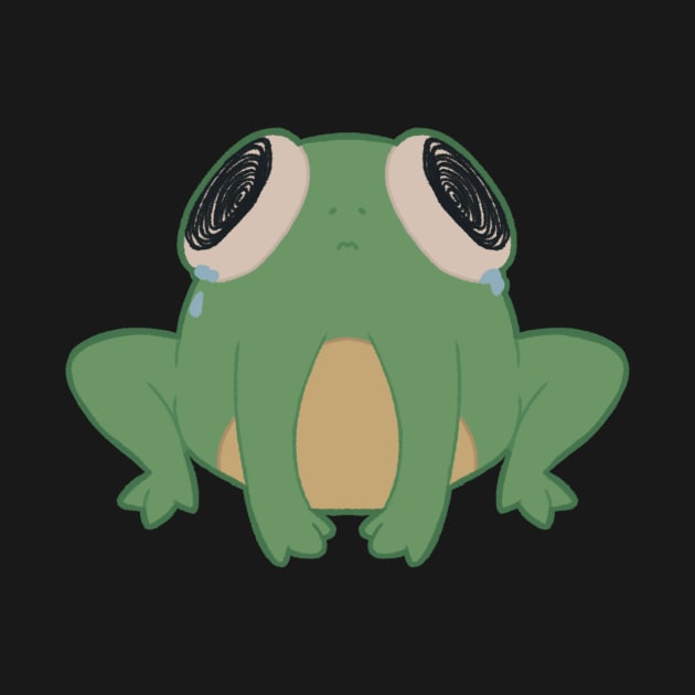 Sad frog by Pastel Kuroneko