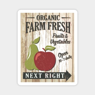 Vintage Farm Market Sign Magnet