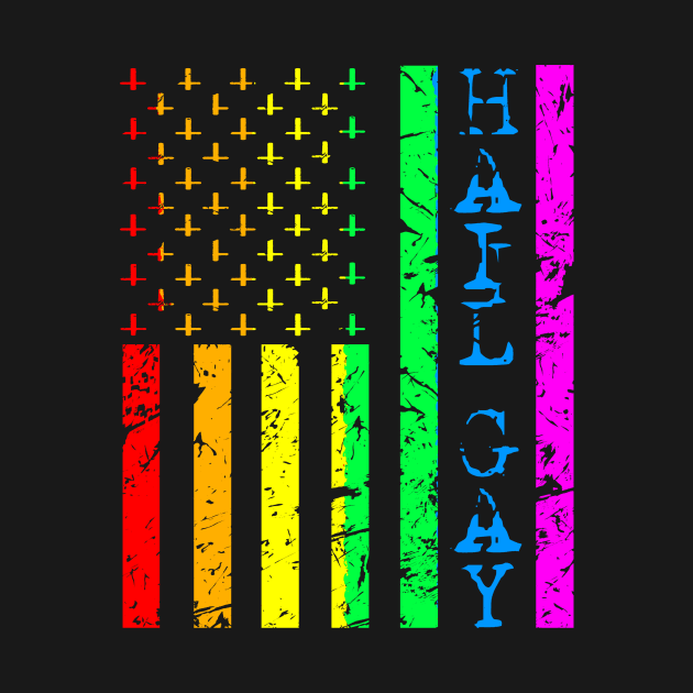 Hail Gay LGBT Satanic Flag by pa2rok