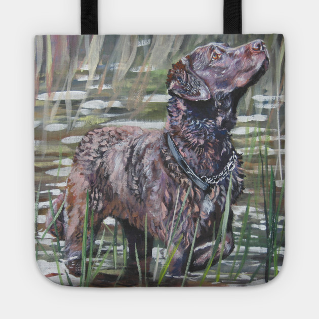 Chesapeake Bay Retriever Fine Art Painting Chesapeake Bay Retriever Tote Teepublic