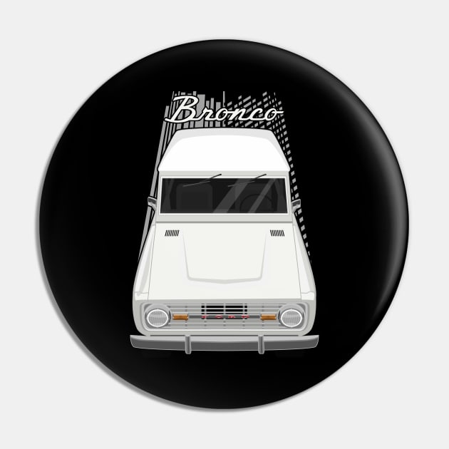 Ford Bronco 1st gen - White Pin by V8social