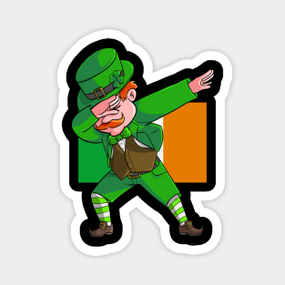 Dabbing Leprechaun St. Patricks Day Magnet