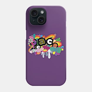 Peace Colorful Art Word Phone Case