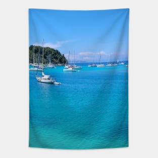 Mediterranean Bliss: Paxos Coastal Photo Tapestry