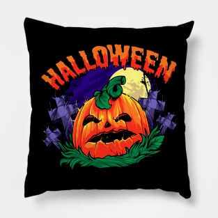 halloween pumpkin illustration perfect t shirt product Pillow