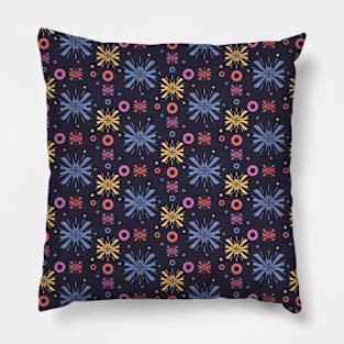 Colorful Abstract Shapes Pattern Pillow