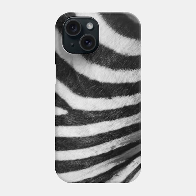 Real Zebra Print Phone Case by NewburyBoutique