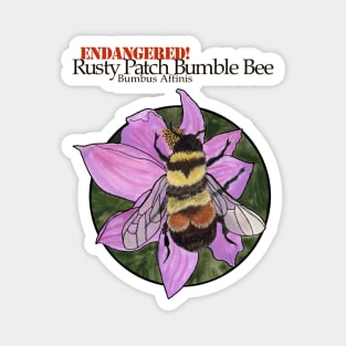Endangered Rusty Patch Bumble Bee Magnet