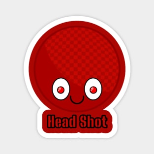 Head Shot - Smiling Dodgeball Magnet