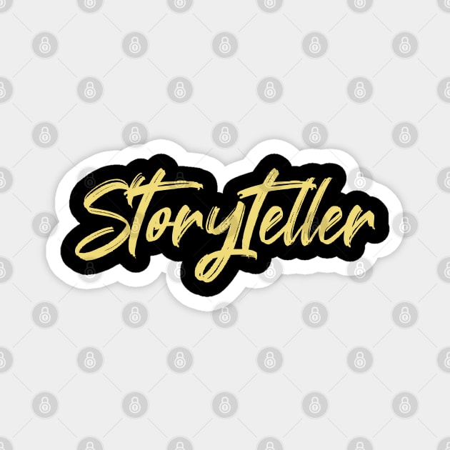 Storyteller (yellow) Magnet by EpicEndeavours