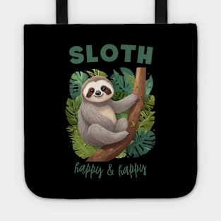 Cartoon Style Cute Sloth Tote