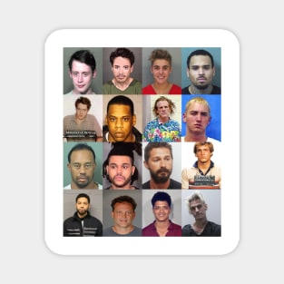 The Fame Monster - Male Celebrity Mugshots Magnet