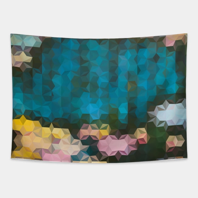 Kaleidoscope Crystals Tapestry by Art by Ergate