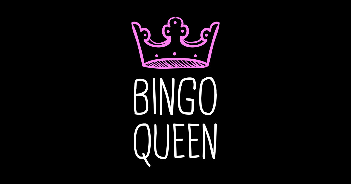 Bingo Queen Bingo Sticker TeePublic