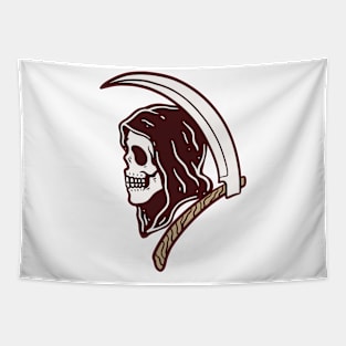 Grim Reaper Skull Tapestry