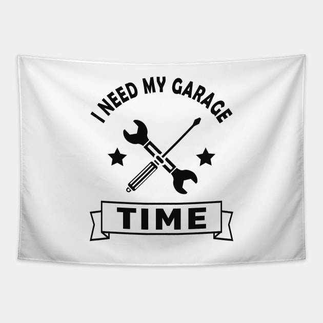 Mechanic - I need my garage time Tapestry by KC Happy Shop