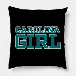 Carolina Girl - South North Carolina Coastal Teal Pillow