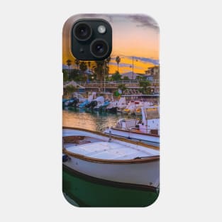 Seaport Boats Summer Sunset Phone Case