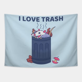 I Love Trash Panda Funny Cute Possum Tapestry