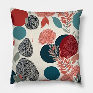 Chromatic Botanic Abstraction #78 Pillow