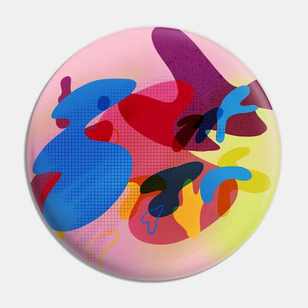 Abstract Colorful Pin by vestidofloreado