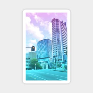 Pastel Brisbane City - Brisbane River Tower Magnet