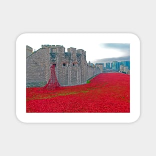 Tower Of London Red Poppy Magnet