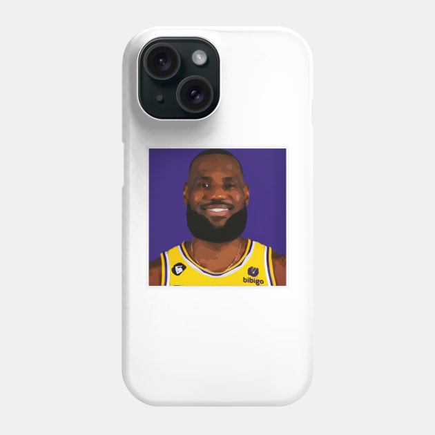 Lebron James Phone Case by Playful Creatives