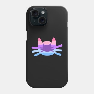 Catgender Flag In Cat Head Silhouette Phone Case