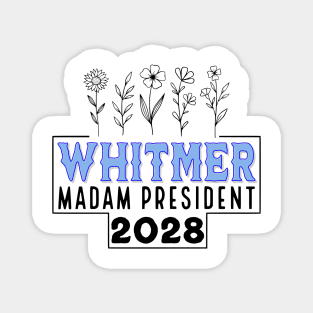 WHITMER Madam President 2028 floral design Magnet
