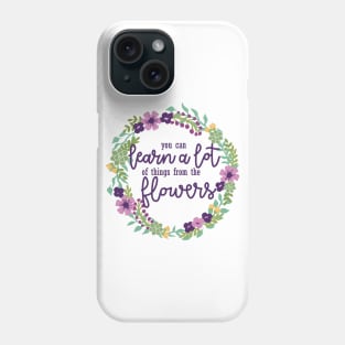 Violet Flowers Phone Case