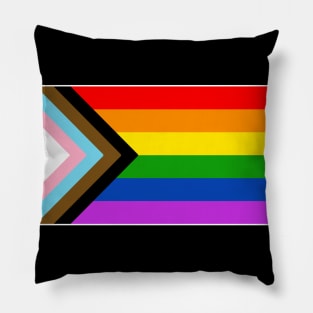 Progress Pride Flag Pillow